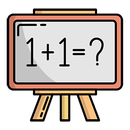 simple math problem on a chalkboard