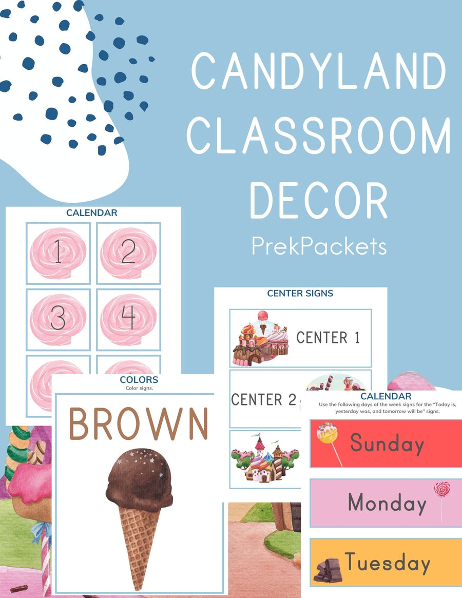 Candyland Classroom Decor