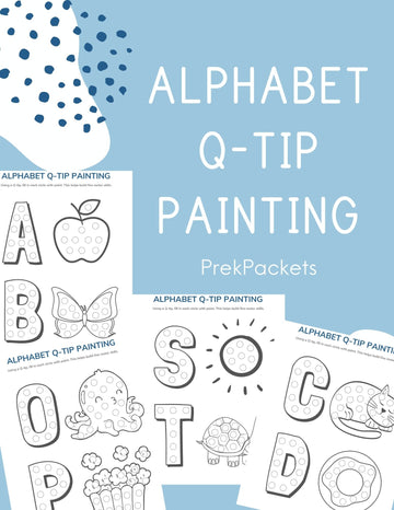 Alphabet Q-Tip Painting