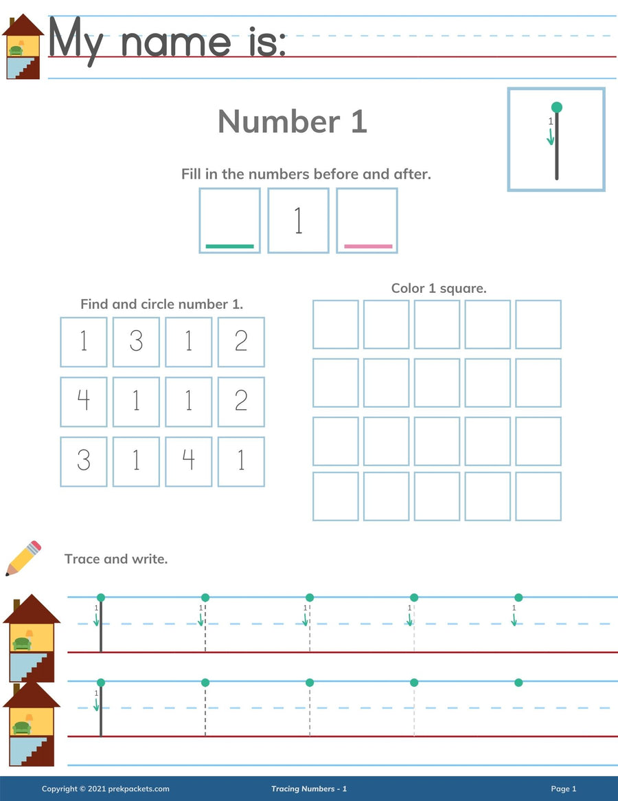 (1-20) Tracing Numbers